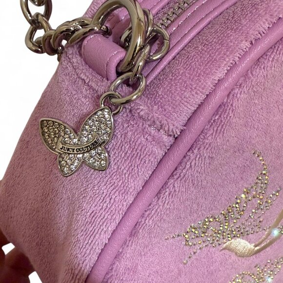 NWT Juicy Couture Y2K purple terry crossbody bag - Picture 6 of 7